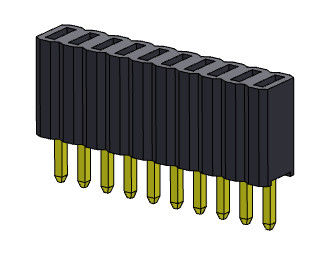 Đầu nối đầu cái 1,27mm Loại thẳng hàng đơn 1 * 2PIN đến 1 * 50PIN H = 4,60mm