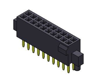 Đầu nối đầu nữ 1,27mm Hàng kép có Bump &amp; Chốt Loại thẳng 2 * 3PIN đến 2 * 50PIN H = 4,40mm