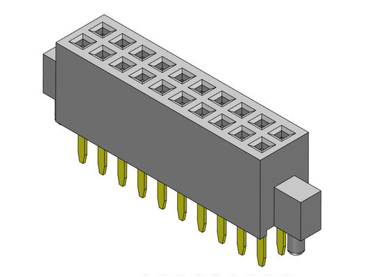 Đầu nối đầu nữ 1,27mm Hàng kép có Bump &amp; Chốt Loại thẳng 2 * 3PIN đến 2 * 50PIN H = 4,40mm