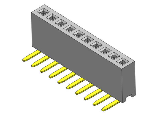 Đầu nối đầu cái 1,27mm Hàng đơn R/A Loại 1*2PIN đến 1*40PIN H=4,30mm