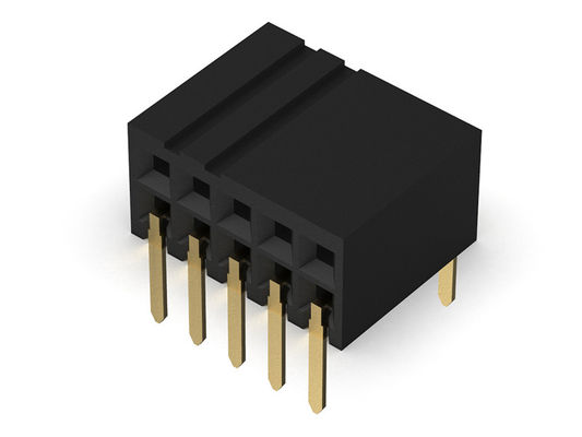 Nữ Header Connector 1.27mm Dual Row Sild Entry Loại nhúng 2 * 3PIN đến 2 * 40PIN H = 3,45mm