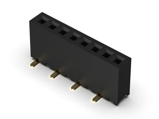 Đầu nối tiêu đề nữ 1,27mm Hàng đơn SMT Loại 1 * 2PIN đến 1 * 40PIN H = 4,30mm