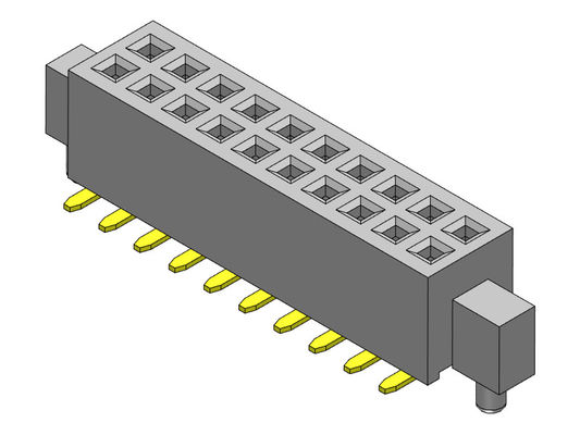 Đầu nối tiêu đề nữ Hàng kép 1,27mm có chốt Loại SMT 2 * 3PIN đến 2 * 50PIN H = 3,40mm