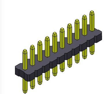 Đầu nối chân cắm 1.27mm Serise Hàng đơn Loại thẳng 1 * 2PIN đến 1 * 50PIN SQ0.40mm