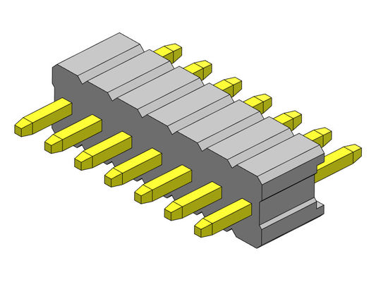 Đầu nối chân cắm 1.27mm Serise Hàng đơn Loại thẳng 1 * 2PIN đến 1 * 50PIN SQ0.40mm