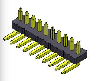 Đầu nối đầu bảng mạch 1,27mm Hàng đơn R/A 1*2PIN đến 1*50PIN