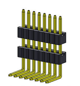 Đầu nối đầu nữ chân 1,27mm 1 * 2PIN đến 1 * 50PIN SQ0.40mm