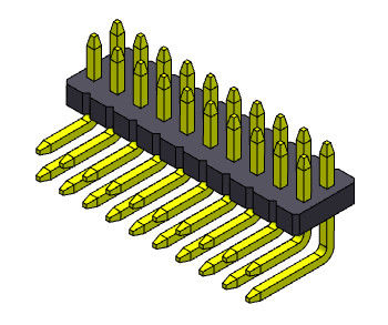 Đầu nối điện hai hàng R / A Pin Loại thẳng 2 * 2PIN đến 2 * 50PIN
