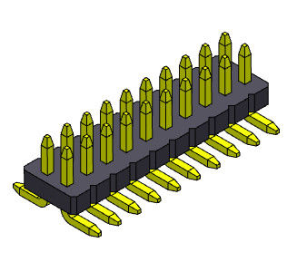 Đầu nối tiêu đề nữ hàng pin kép 2 * 3PIN đến 2 * 50PIN SQ0.40mm