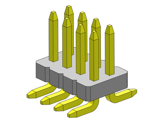 Đầu nối tiêu đề nữ hàng pin kép 2 * 3PIN đến 2 * 50PIN SQ0.40mm
