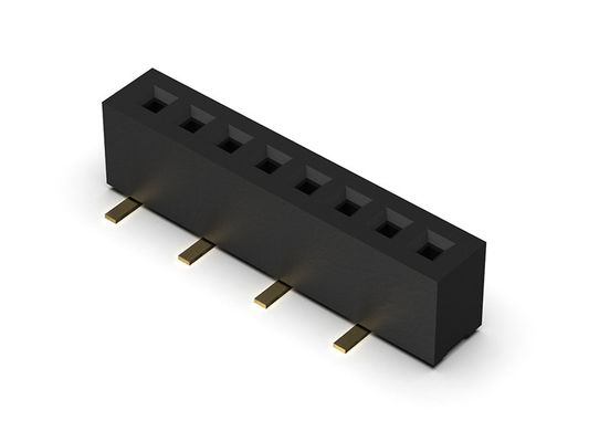 Đầu nối tiêu đề nữ 1,00mm Hàng đơn SMT Loại 1 * 2PIN đến 1 * 40PIN H = 2,10mm