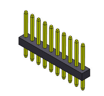 Đầu nối tiêu đề một hàng 1 * 3PIN đến 1 * 40PIN Loại thẳng 1,00mm