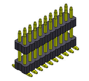 Đầu nối chân nữ hàng kép 1,00mm Xếp thẳng SMT 2 * 2PIN thành 2 * 40PIN