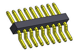 Đầu nối chân cắm 1.00mm Hàng đơn R/A Loại SMT 1*2PIN đến 1*40PIN H=1.00mm