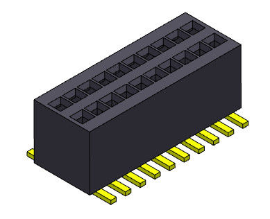 0,80mm Dual Row SMT Nữ đến Nữ Pin Header 2 * 3PIN đến 2 * 50PIN