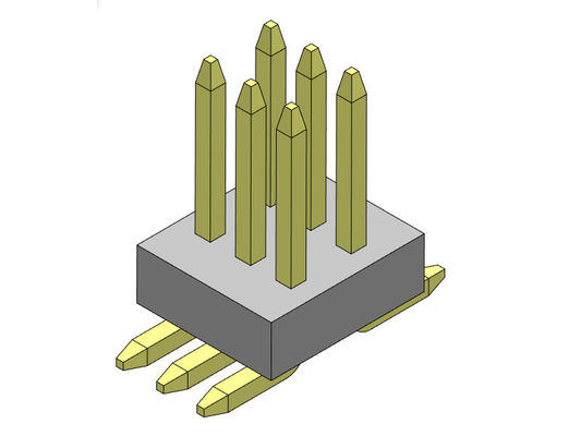 Khoảng cách 0,8 * 1,2mm 2 * 3PIN đến 2 * 50PIN Pin Nữ Đầu nối hàng kép 0,8mm