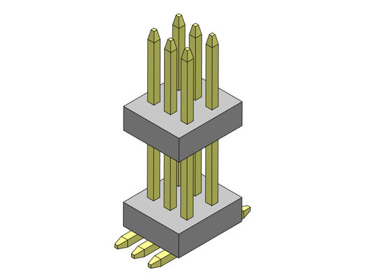 Đầu nối tiêu đề chân 2 * 3PIN đến 2 * 50PIN 0,80mm Ngăn xếp hàng kép thẳng SMT