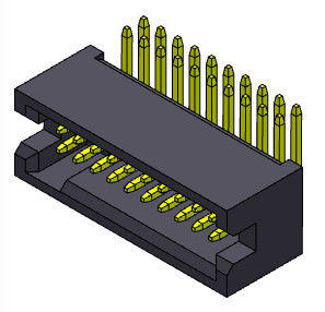 Đầu nối đầu hộp điện tử Loại nhúng R/A hàng kép 1.27mm