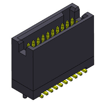 Tiêu đề hộp kép 1,27 Mm Loại có chốt 300V AC / DC