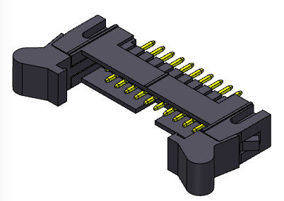 Tiêu đề hộp nylon9T 2 mm Dual Row Stright Dip Type 10-68Pin
