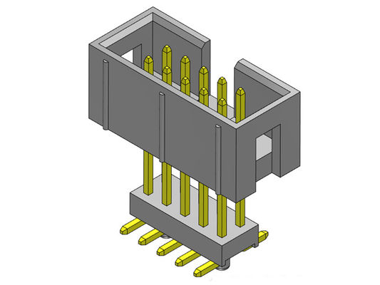 Tiêu đề hộp 2 * 3-2 * 32Pin Loại nhúng SMT nâng cao hàng kép 2,54mm