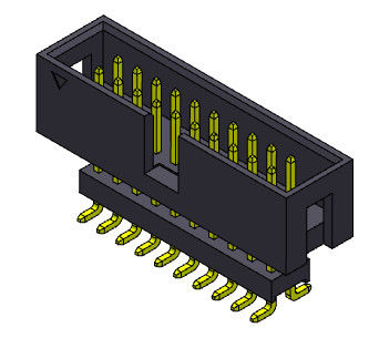Tiêu đề hộp 2 * 3-2 * 32Pin Loại nhúng SMT nâng cao hàng kép 2,54mm
