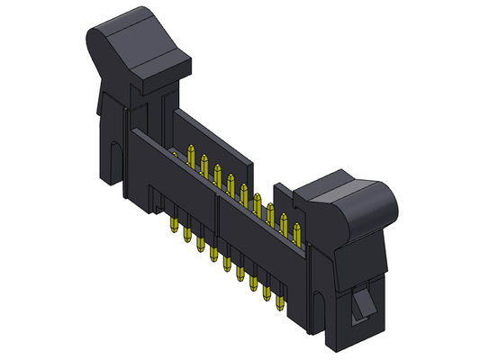 Stright Dip Type Đầu nối đầu hộp nylon9T Đầu cắm Ejector Header 2.54mm 2*4-2*32Pin 3AMP