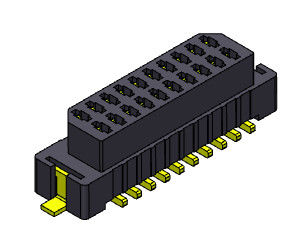 06-30 Pin SMT Board To Board Connector Pitch 1.00mm UL94V0 LCP