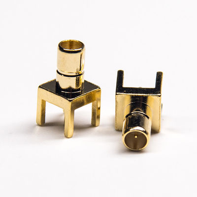 Đầu nối RF SMB mạ vàng 4 lỗ cho PCB Mount L 11.5MM